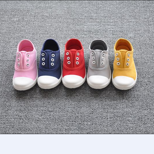 Baskets enfants en toile pour printemps - semelle caoutchouc Ref 1004048