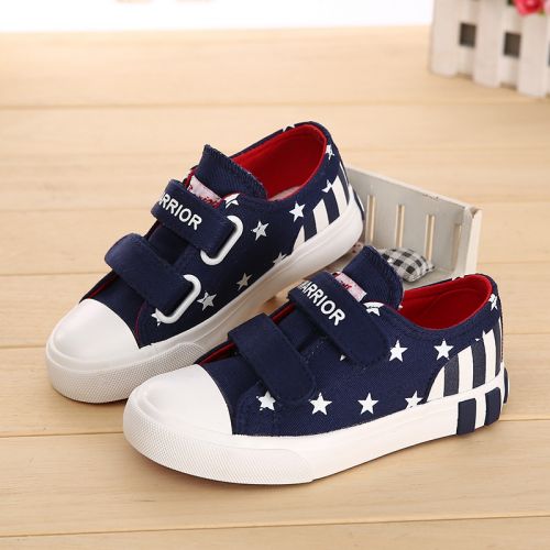 Baskets enfants en toile WARRIOR pour printemps - semelle vulcanisation Ref 1004236