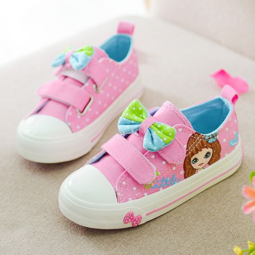 Baskets enfants en toile CORITE pour printemps - semelle caoutchouc Ref 1004980