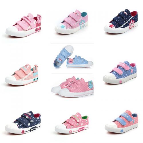 Baskets enfants en toile pour Toute saison - semelle caoutchouc antidérapant Ref 1005286