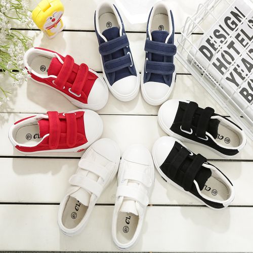 Baskets enfants en toile pour printemps - semelle caoutchouc Ref 1005661