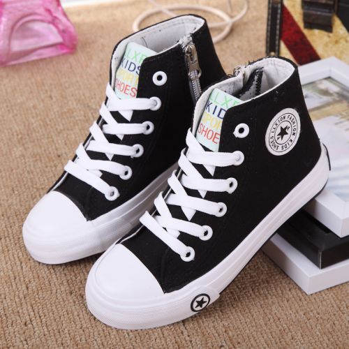 Baskets enfants en toile LLXAOXION pour printemps - semelle caoutchouc Ref 1005675