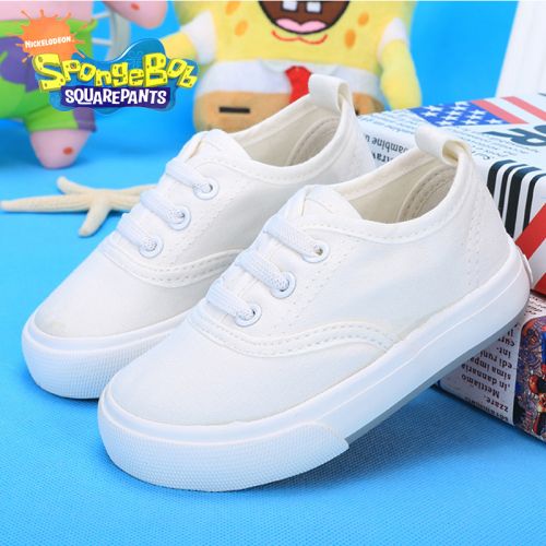 Baskets enfants en toile SPONGEBOB SQUAREPANTS pour été - semelle caoutchouc Ref 1005689
