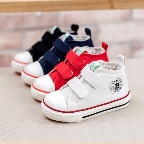 Baskets enfants en toile pour printemps - semelle caoutchouc Ref 1006313