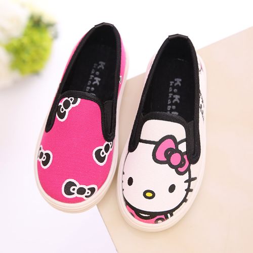 Baskets enfants en toile pour printemps - semelle caoutchouc Ref 1006957