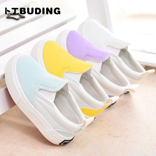 Baskets enfants en toile pour printemps - semelle caoutchouc Ref 1007142