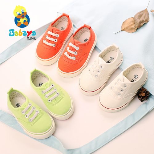 Baskets enfants en toile pour printemps - semelle caoutchouc antidérapant Ref 1007346