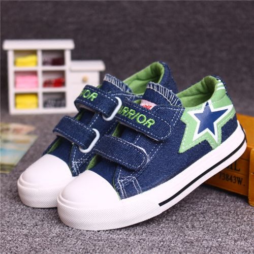 Baskets enfants en toile pour printemps - semelle caoutchouc naturel Ref 1007390