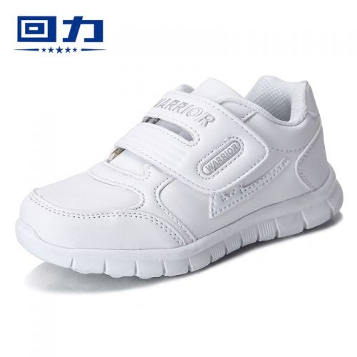 Baskets enfants en similicuir WARRIOR coutures cuir pour printemps - semelle PU Ref 1007621