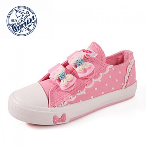 Baskets enfants en toile WARRIOR brodé pour Toute saison - semelle caoutchouc Ref 1007660