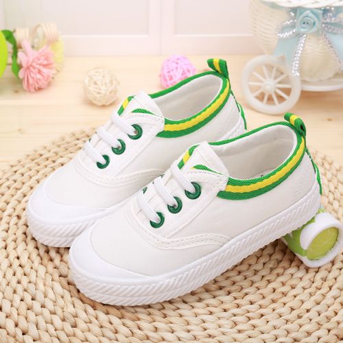 Baskets enfants en toile SPONGEBOB SQUAREPANTS pour printemps - semelle caoutchouc Ref 1007964