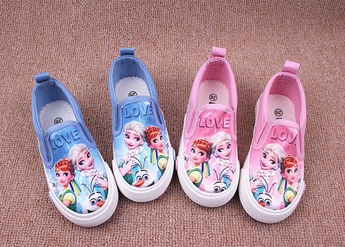 Baskets enfants en tissu pour printemps - semelle caoutchouc naturel Ref 1008082