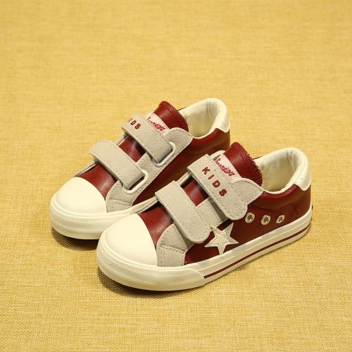 Baskets enfants en cuir synthétique WARRIOR pour printemps - semelle caoutchouc Ref 1008143