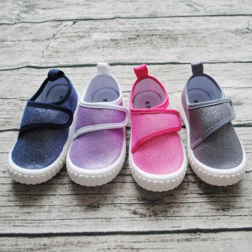 Baskets enfants en toile EDUBA pour printemps - semelle caoutchouc naturel Ref 1008318