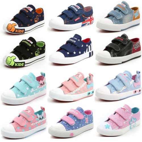 Baskets enfants en toile WARRIOR pour printemps - semelle caoutchouc Ref 1009078