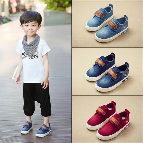 Baskets enfants en toile pour Toute saison - semelle caoutchouc antidérapant Ref 1009331