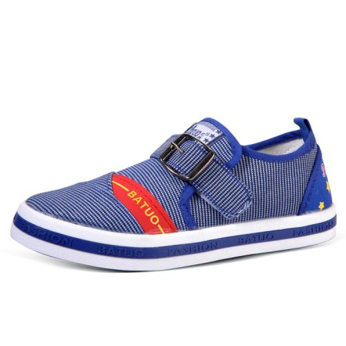 Baskets enfants en toile pour printemps - semelle caoutchouc Ref 1009373
