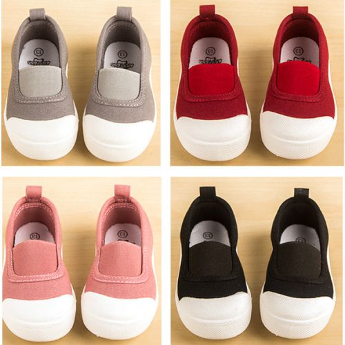 Baskets enfants en toile pour printemps - semelle caoutchouc naturel Ref 1009961