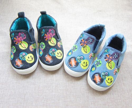 Baskets enfants en toile pour printemps - semelle plastique Ref 1010399