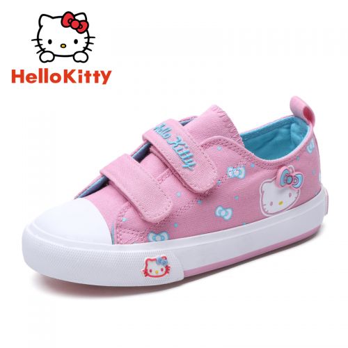 Baskets enfants en toile HELLO KITTY pour printemps - semelle vulcanisation Ref 1010530