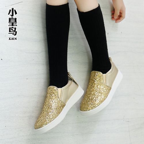 Baskets enfants en toile paillette pour printemps - semelle caoutchouc Ref 1010740