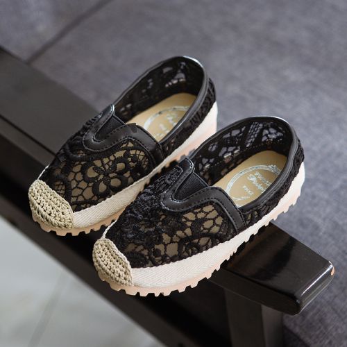 Baskets enfants PINKPIG brodé pour été - semelle caoutchouc Ref 1010860