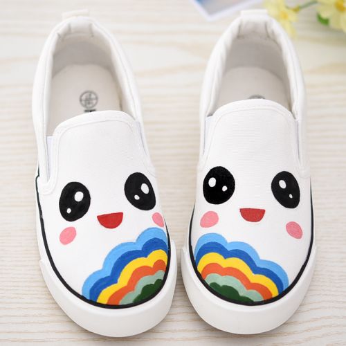 Baskets enfants en toile pour printemps - Ref 1010985