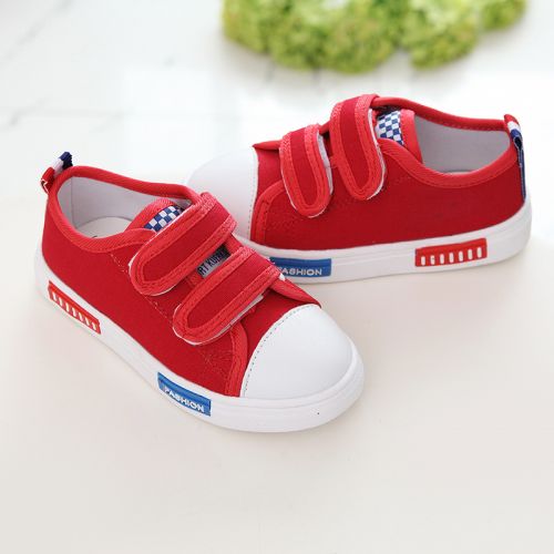 Baskets enfants en toile pour printemps - semelle caoutchouc Ref 1010999