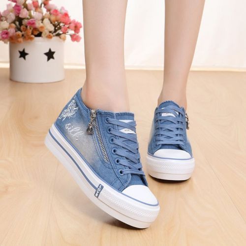 Baskets enfants en toile métal pour printemps - semelle caoutchouc naturel Ref 1011325