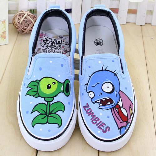 Baskets enfants en toile brodé pour printemps - Ref 1011577