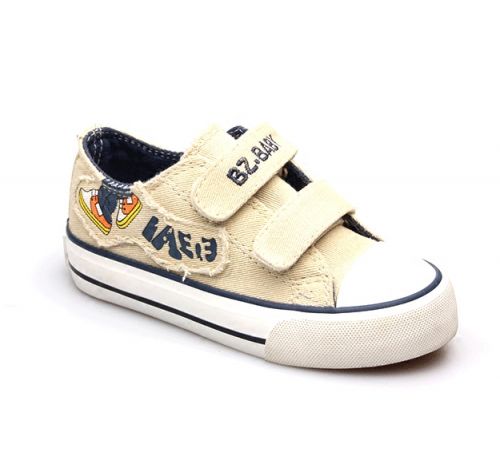 Baskets enfants en toile pour printemps - semelle caoutchouc Ref 1011870