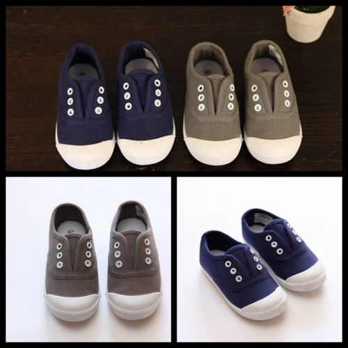 Baskets enfants en toile pour printemps - semelle caoutchouc naturel Ref 1012143