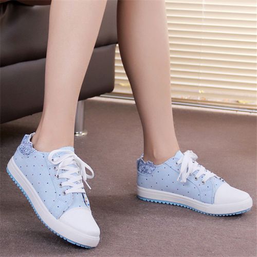 Baskets enfants en toile pour printemps - semelle caoutchouc Ref 1012218