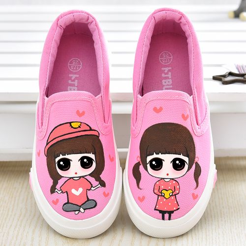 Baskets enfants en toile pour printemps - Ref 1012274