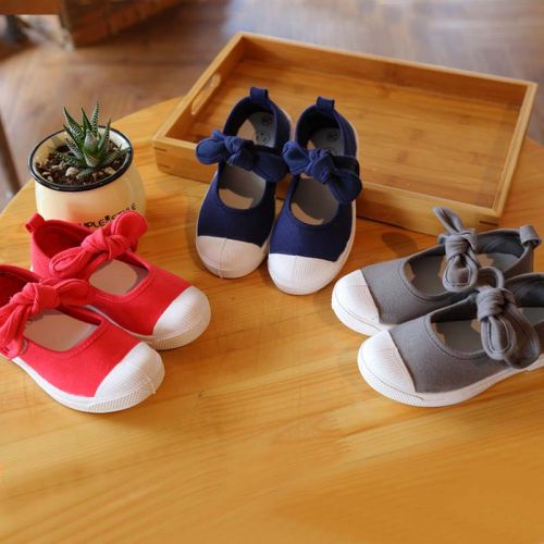 Baskets enfants en toile pour printemps - Ref 1012409