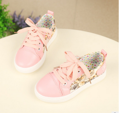 Baskets enfants en similicuir pour Toute saison - semelle caoutchouc naturel Ref 1012606