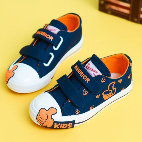 Baskets enfants en toile WARRIOR pour printemps - semelle caoutchouc Ref 1013268