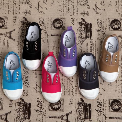 Baskets enfants en toile métal pour printemps - semelle caoutchouc Wear Ref 1013850
