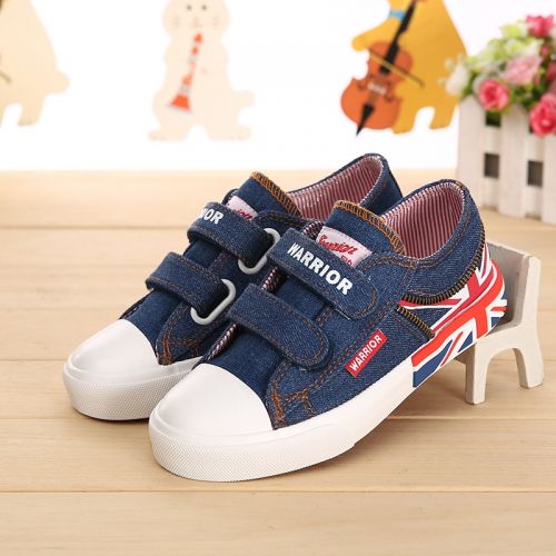 Baskets enfants en toile WARRIOR pour printemps - semelle vulcanisation Ref 1013861