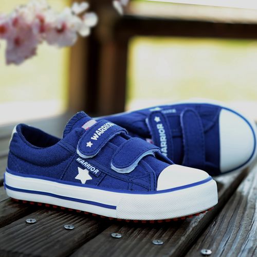Baskets enfants en toile WARRIOR pour printemps - semelle caoutchouc Ref 1014103