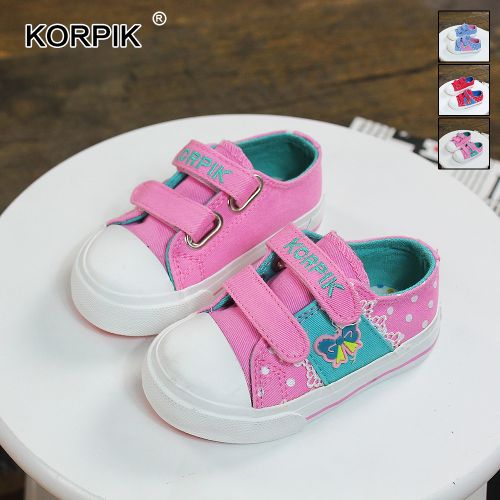 Baskets enfants en toile KUBIRD pour printemps - semelle caoutchouc Ref 1014113