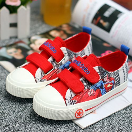 Baskets enfants en toile SAMISOBO brodé pour printemps - Ref 1014185