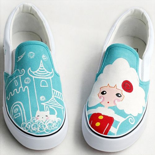 Baskets enfants en toile pour printemps - Ref 1014342