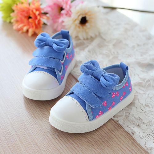 Baskets enfants en toile pour printemps - semelle caoutchouc antidérapant Ref 1014570