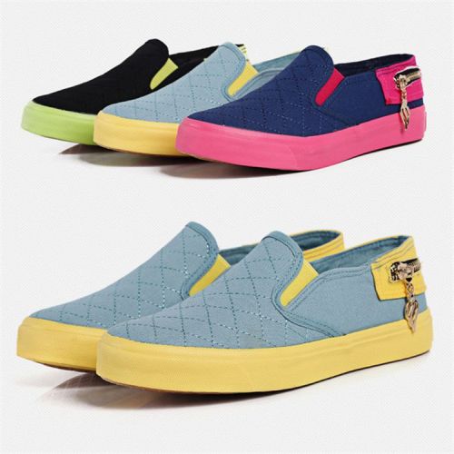 Baskets enfants en toile pour printemps - semelle caoutchouc Ref 1014975