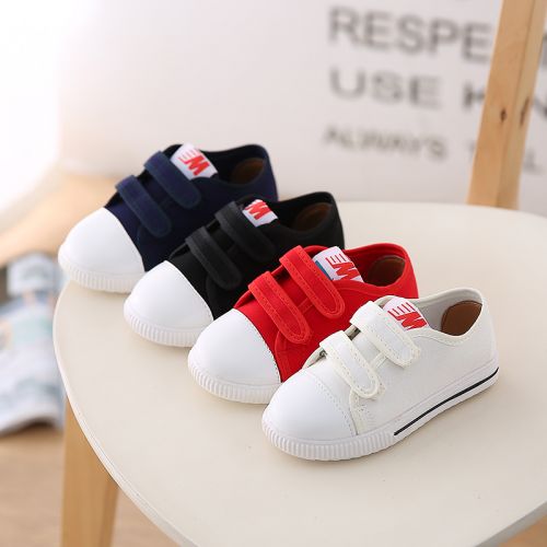 Baskets enfants en toile pour printemps - semelle caoutchouc Ref 1015155