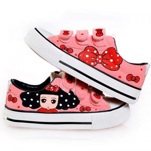 Baskets enfants en toile pour printemps - Ref 1015483