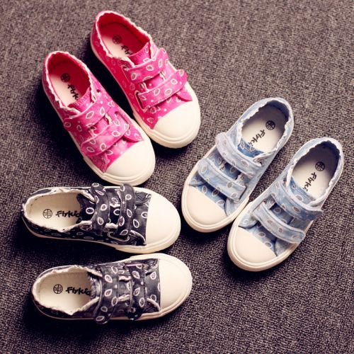 Baskets enfants en toile pour printemps - Ref 1015653