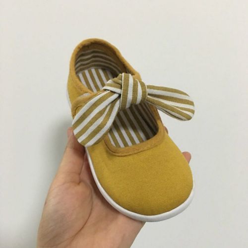 Baskets enfants en toile coutures cuir pour printemps - semelle caoutchouc Wear Ref 1015745