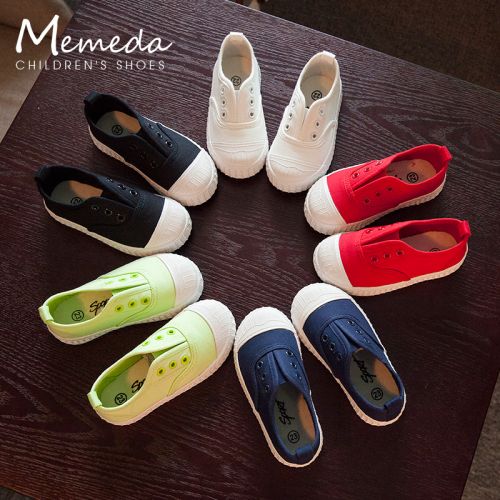 Baskets enfants en toile pour printemps - semelle caoutchouc naturel Ref 1015773